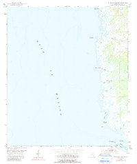 Steinhatchee SW 1954 topographic map thumbnail