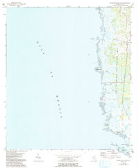 Steinhatchee SW 1954 topographic map thumbnail