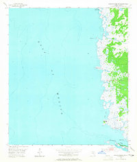 Steinhatchee SW 1954 topographic map thumbnail