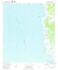 Steinhatchee SW 1954 topographic map thumbnail