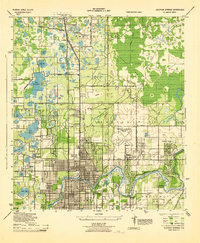 Sulphur Springs 1945 topographic map preview