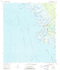Suwannee 1954 topographic map thumbnail