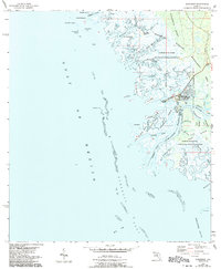Suwannee 1954 topographic map thumbnail
