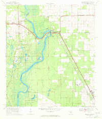 Suwannee River 1968 topographic map preview