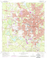 Tallahassee 1970 topographic map thumbnail
