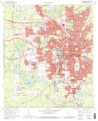 Tallahassee 1970 topographic map thumbnail