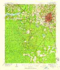 Tallahassee 1940 topographic map thumbnail