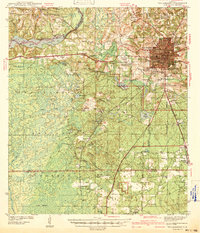Tallahassee 1942 topographic map thumbnail