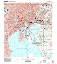 Tampa 1995 topographic map thumbnail