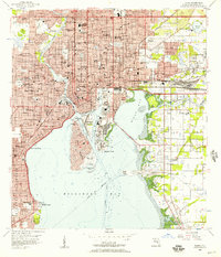 Tampa 1956 topographic map thumbnail