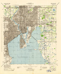 Tampa 1944 topographic map thumbnail
