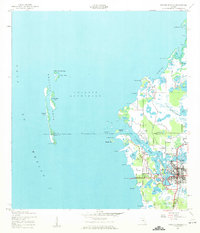 Tarpon Springs 1943 topographic map thumbnail