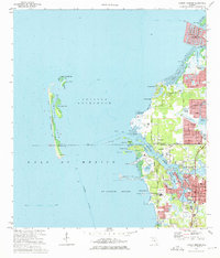 Tarpon Springs 1973 topographic map thumbnail