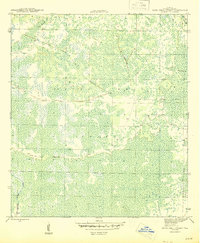 Tates Hell Swamp 1945 topographic map thumbnail