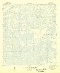 Tates Hell Swamp 1945 topographic map thumbnail