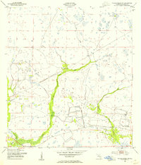 Taylor Creek NW 1953 topographic map thumbnail