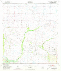 Taylor Creek NW 1953 topographic map thumbnail