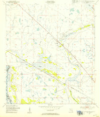 Taylor Creek SW 1953 topographic map thumbnail