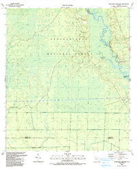Thousand Yard Bay 1990 topographic map thumbnail