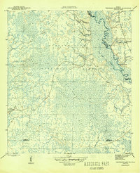 Thousand Yard Bay 1945 topographic map thumbnail