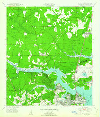 Trout River 1950 topographic map thumbnail
