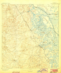 Tsala Apopka 1895 topographic map thumbnail