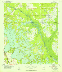 Tsala Apopka NE 1954 topographic map thumbnail