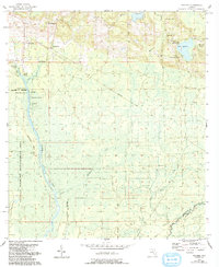 Wacissa 1955 topographic map thumbnail