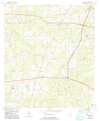 Waukeenah 1955 topographic map thumbnail