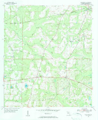 Waukeenah 1955 topographic map thumbnail