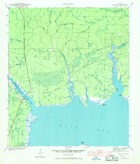 West Bay 1943 topographic map thumbnail