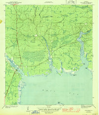 West Bay 1944 topographic map thumbnail