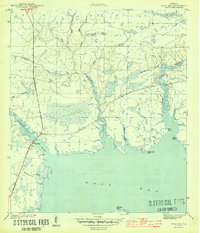 West Bay 1944 topographic map thumbnail