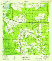West Dixie Bend 1946 topographic map thumbnail