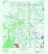 West Dixie Bend 1962 topographic map thumbnail