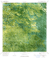 West Of Horseshoe Head 1974 topographic map thumbnail