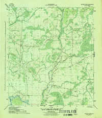 Wetappo Creek 1945 topographic map thumbnail