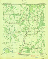 Wetappo Creek 1945 topographic map thumbnail