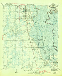 Wewahitchka 1945 topographic map thumbnail
