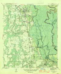 Wewahitchka 1945 topographic map thumbnail