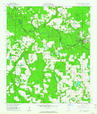 White Springs West 1961 topographic map thumbnail