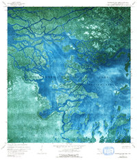 Whitewater Bay West 1972 topographic map thumbnail