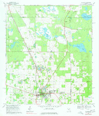 Williston 1969 topographic map thumbnail