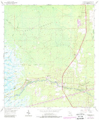 Yankeetown 1955 topographic map thumbnail