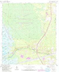 Yankeetown 1955 topographic map thumbnail