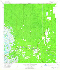 Yankeetown 1955 topographic map thumbnail
