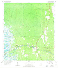 Yankeetown 1955 topographic map thumbnail