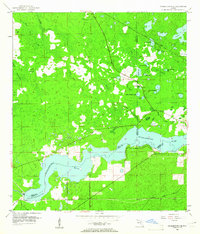 Yankeetown SE 1954 topographic map thumbnail