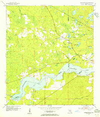 Yankeetown SE 1954 topographic map thumbnail