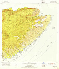 Halawa 1952 topographic map thumbnail